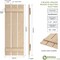 Ekena Millwork Rustic Three Board Spaced Board-n-Batten Sandblasted Faux Wood Shutters, 17 1/2W x 36H, PR SHUBSS17X36SDPR - alternate 7